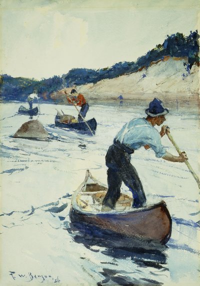 Canoeing by Frank Weston Benson