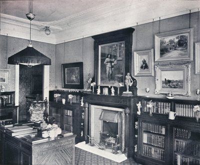 Library of Captain Harvey, Hampstead, c1903 by Frank William Brookman