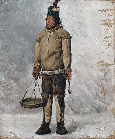 An Eskimo by François Auguste Biard