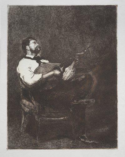 Guitar Player by François Bonvin