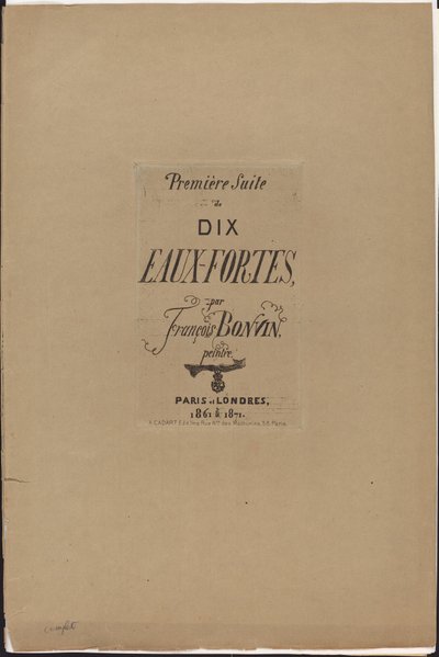 First Suite of Ten Etchings by François Bonvin