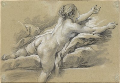 A Nude Woman Reaching to the Right by François Boucher