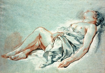 A Sleeping Girl by François Boucher