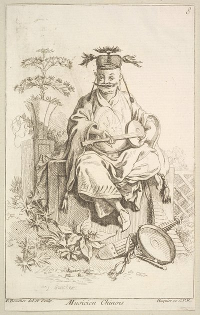 Chinese Musician, 1738-45 by François Boucher
