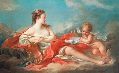 Erato, The Muse of Love Poetry by François Boucher