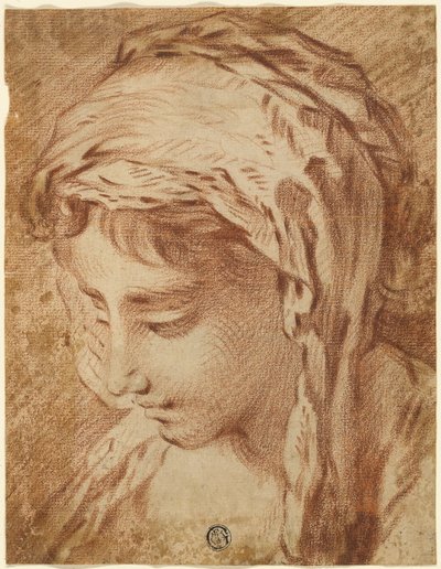 Head of a Woman by François Boucher