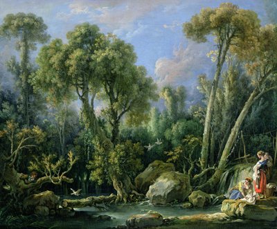 Laundresses in a Landscape, 1760 by François Boucher