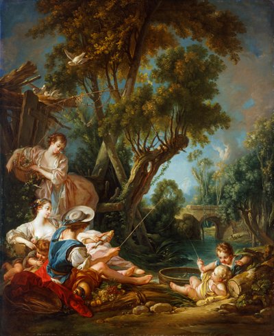 The Fisherman, 18th century by François Boucher