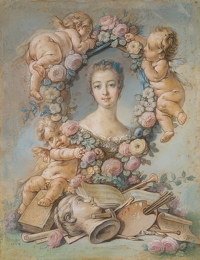 Portrait of Marquise de Pompadour (1721-1764). 1754 by François Boucher