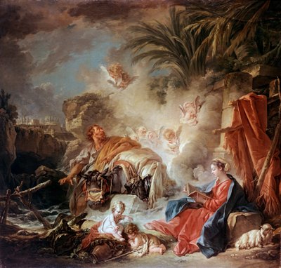 Rest on the Flight into Egypt, 1757 by François Boucher