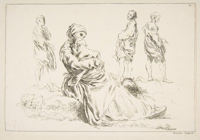 Sheet of Sketches, 1753 by François Boucher