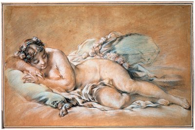 Sleeping Young Woman, 1758 by François Boucher