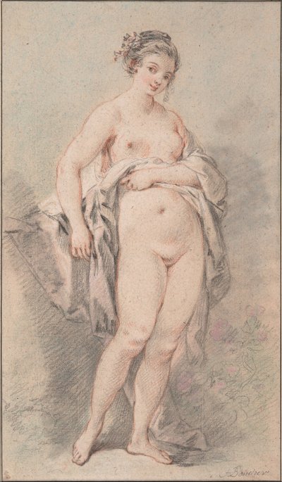 Standing Nude Girl by François Boucher