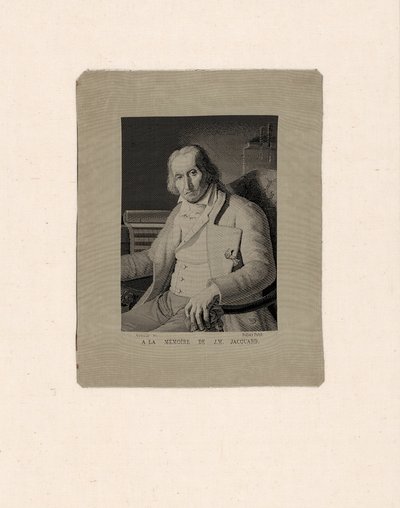 Portrait of Joseph Marie Jacquard (1752–1834) by François Carquillat