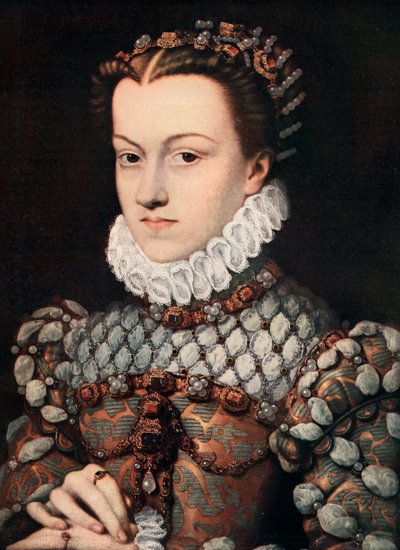 Princess Elizabeth of Austria, c1571 by François Clouet