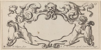 Cartouche by François Collignon after Stefano Della Bella