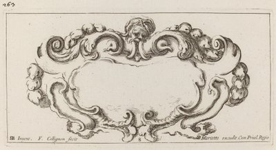 Cartouche by François Collignon after Stefano Della Bella