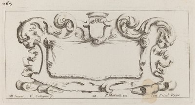 Cartouche by François Collignon after Stefano Della Bella