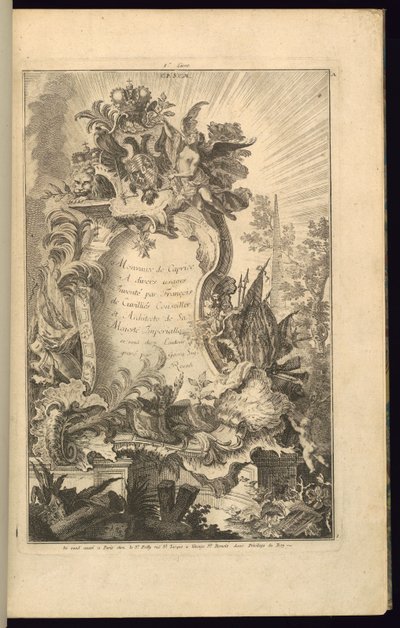Design for Cartouche by François de Cuvilliés the Elder