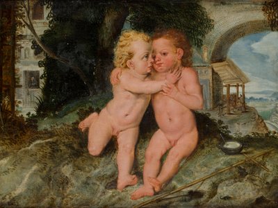Christ Child with John the Baptist by Frans Floris