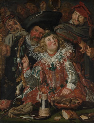 Merrymakers at Shrovetide, ca. 1616-17 by Frans Hals