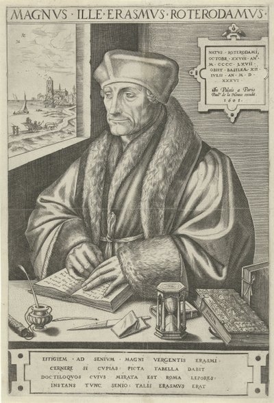 Portrait of Desiderius Erasmus by Frans Huys