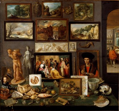 Cabinet of art and curiosities by Frans II Francken