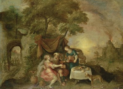Lot and his Daughters by Frans II Francken