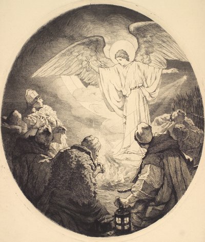 The Annunciation to the Shepherds by Frans Schwartz