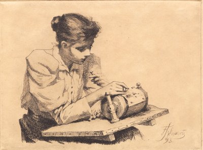 The Lacemaker by Frans Schwartz