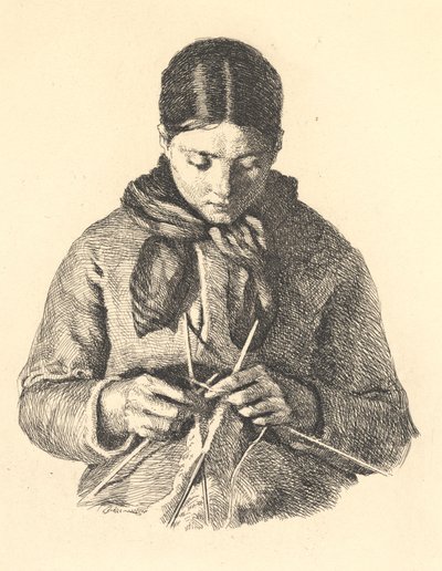 The Knitter by Frans Schwartz