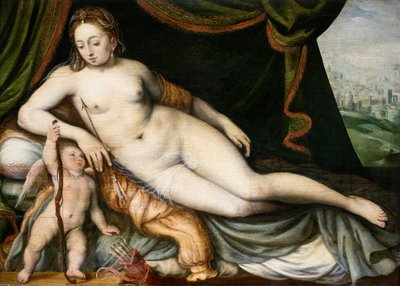 Venus and Cupid by Frans Vriendt
