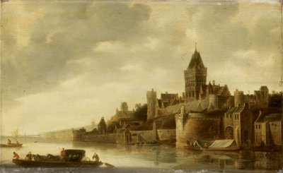 View of the Valkhof in Nijmegen by Frans de Hulst