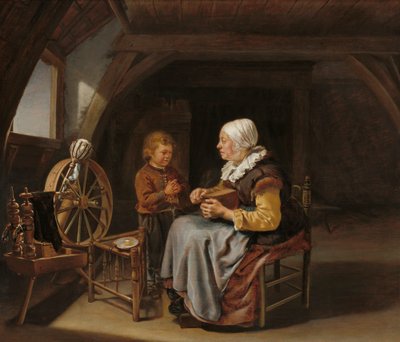 Saying Grace, c.1650-55 by Frans van Mieris