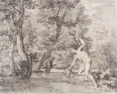 Narcissus and Echo by Frans van der Neve