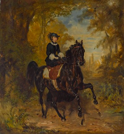 Empress Elisabeth of Austria on Horseback by Franz Adam