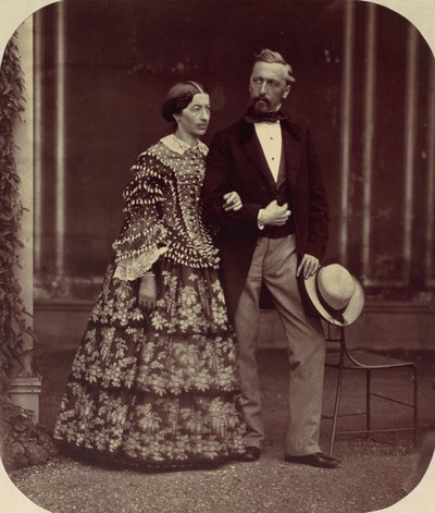 Mathias and Elise Höusermann, 1850s-60s by Franz Antoine