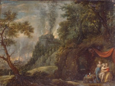 Lot and His Daughters by Franz Anton Hartmann