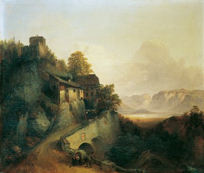 Mountain Road in Tyrol by Franz Barbarini