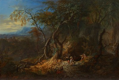 Forest Landscape with Open View to the Left by Franz Christoph Janneck
