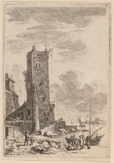 Harbor at Livorno by Franz Edmund Weirotter