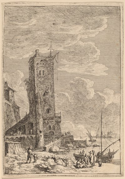 Harbor at Livorno by Franz Edmund Weirotter