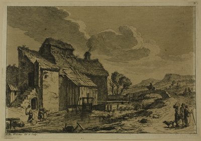 The Mill by the Stream by Franz Edmund Weirotter