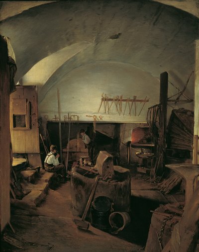 The Interior of a Forge by Franz Eybl