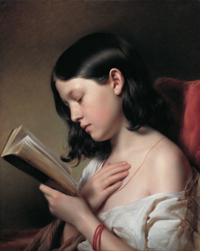 Reading Girl by Franz Eybl