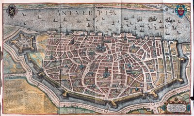 Antwerp, Belgium (engraving) by Franz Hogenberg