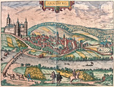 Arnsberg, Germany (engraving) by Franz Hogenberg