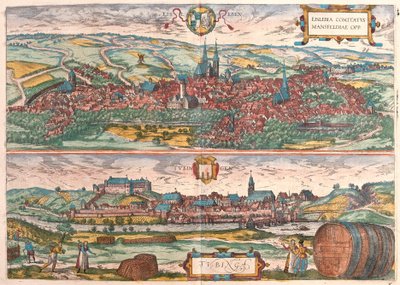 Eisleben and Tubingen, Germany by Franz Hogenberg