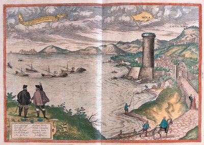 Gaeta or Gaete, Italy (engraving) by Franz Hogenberg