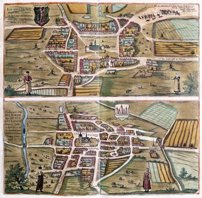 Heide and Meldorf, Germany by Franz Hogenberg